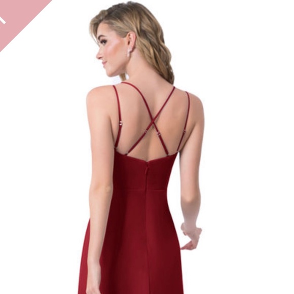 Floor length burgundy dress - Picture 8 of 9